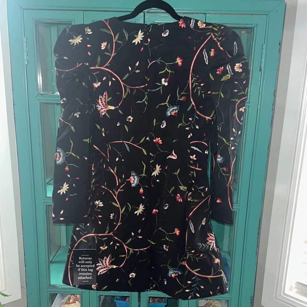 Tuckernuck Black Embroidered Calle Long Sleeve Dress NWT - Picture 11 of 12